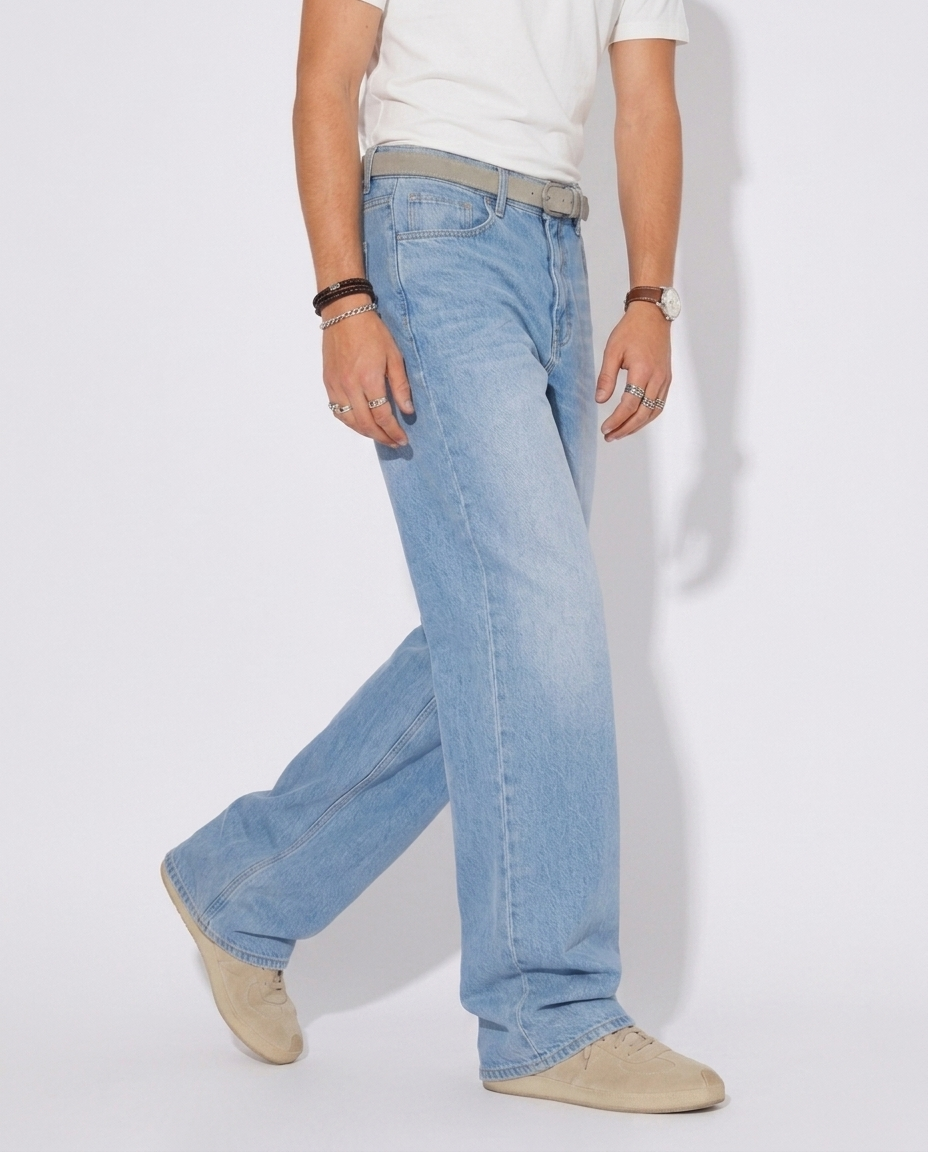 ORIGINALS DENIM - LIGHT WASH BLUE STRAIGHT FIT