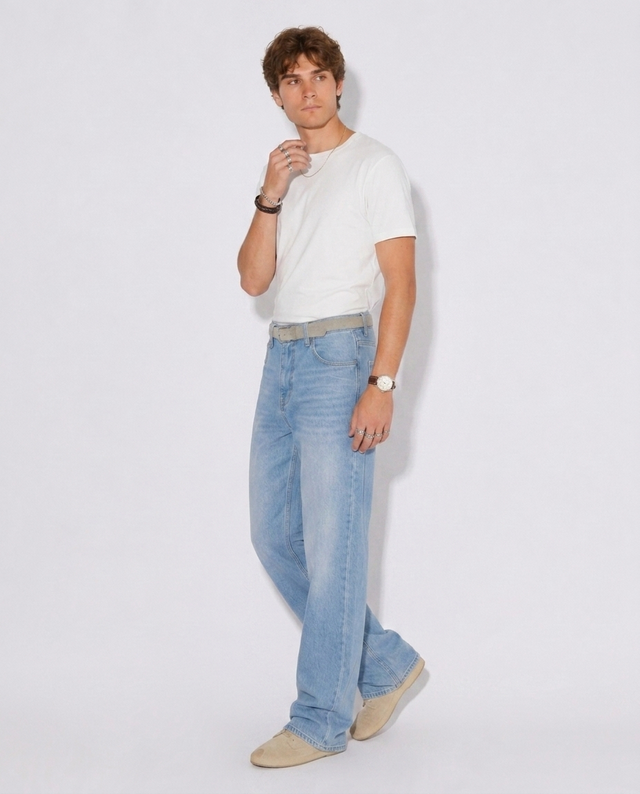 ORIGINALS DENIM - LIGHT WASH BLUE STRAIGHT FIT